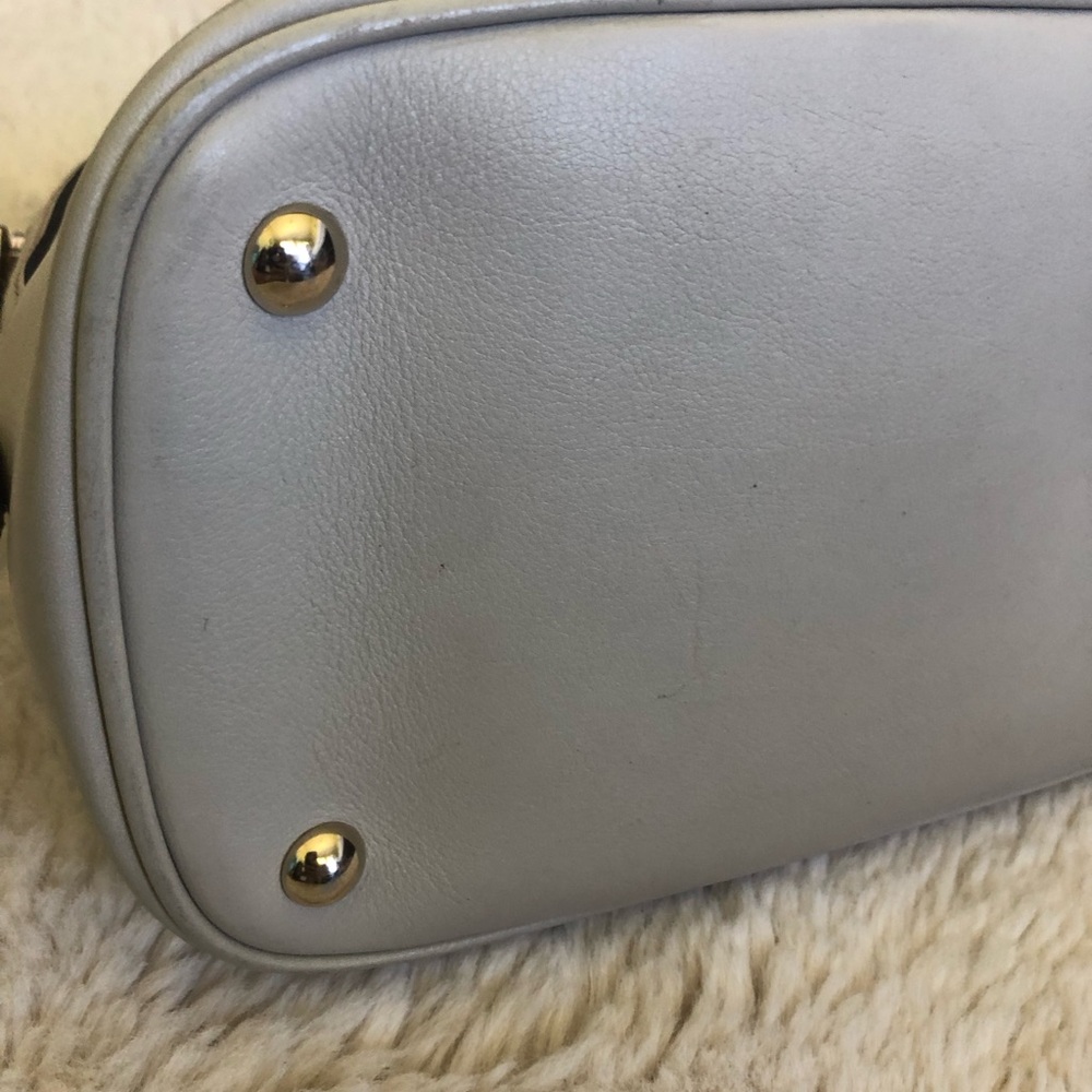 Gucci Microguccissima Gray Monogram Dome Satchel - Picture 3 of 8